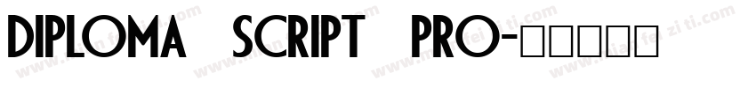 Diploma Script Pro字体转换